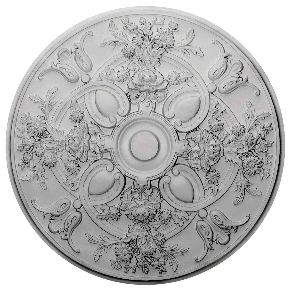 31 1/4x22OD x 2 1/4x22P Hand-Painted Flash Copper Ceiling Medallion F18169