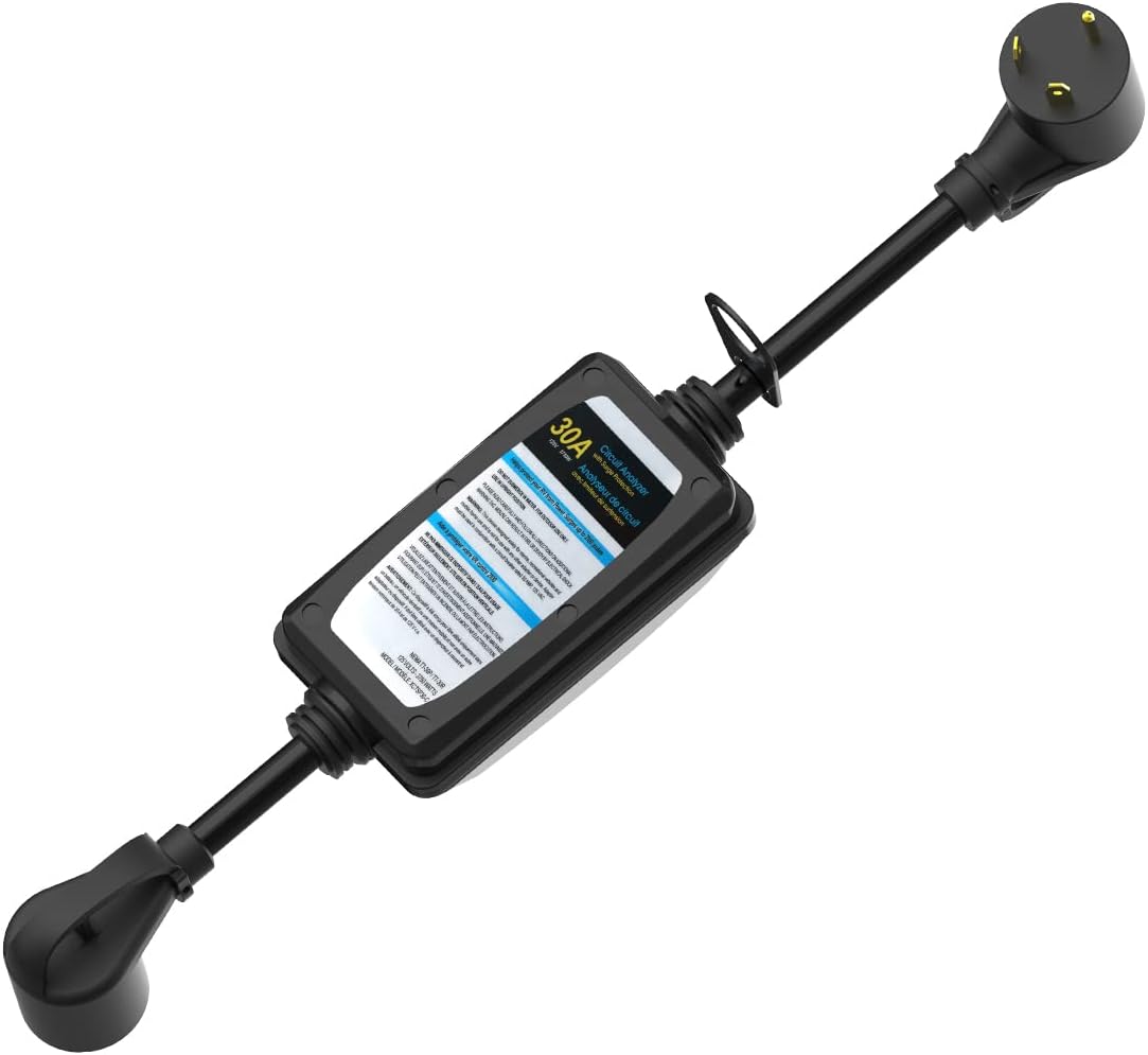 30 Amp RV Surge Protector with LED Indicator, 2100 Joules, Pack of 2 D642