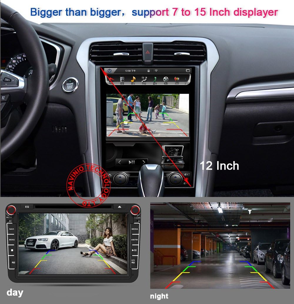 Roof Top Mount Brake Lamp Camera Reverse Rear View Backup Camera for Ford Transit Custom 2012-2016 U59197