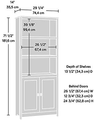 3 Shelf Bookcase in Soft White X481