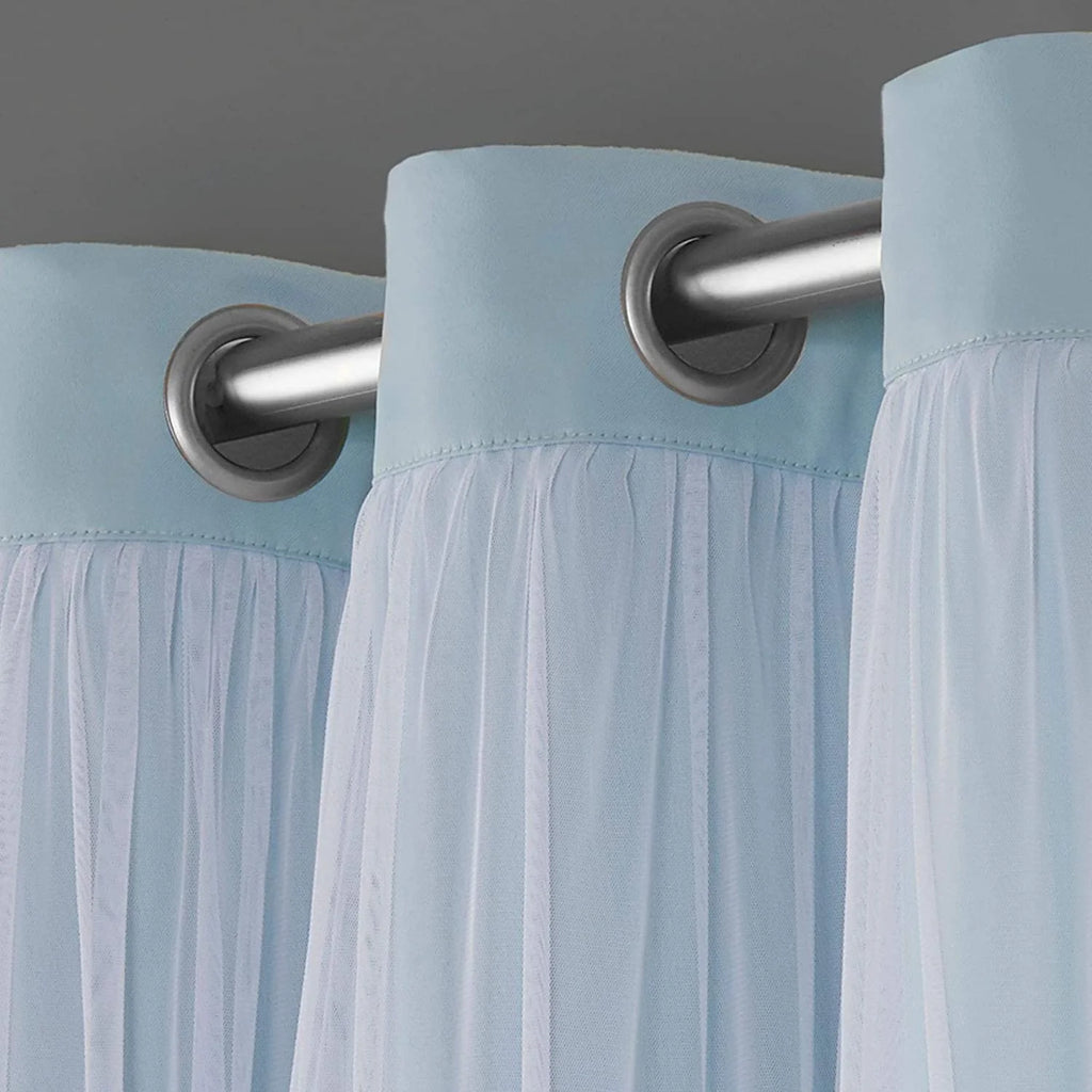 Blue Grommet Curtains 52"x84" L55760