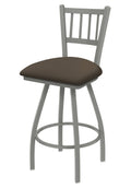 Swivel Bar Stool with Anodized Nickel Finish O305