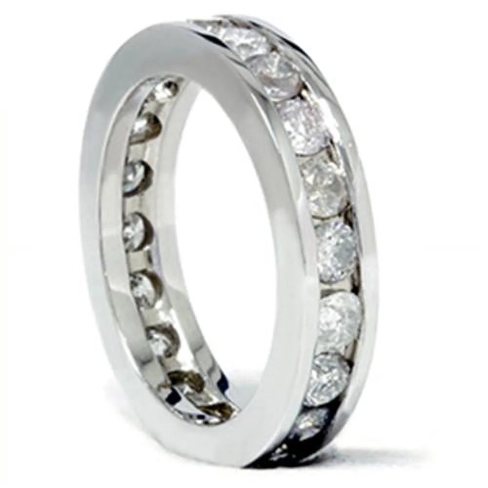 14K White Gold Diamond Eternity Ring F800293