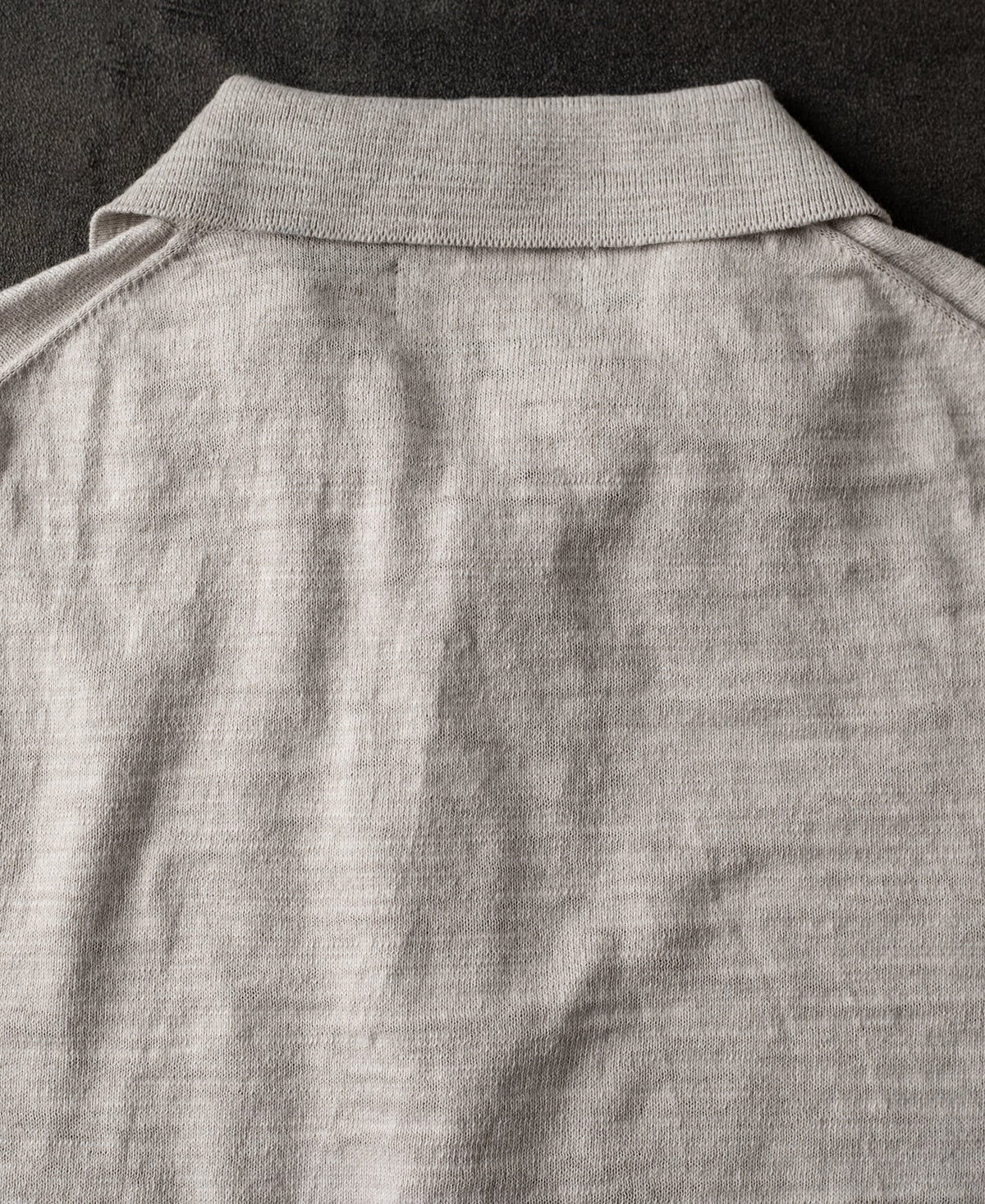 Lightweight Slub Cotton Knit Polo