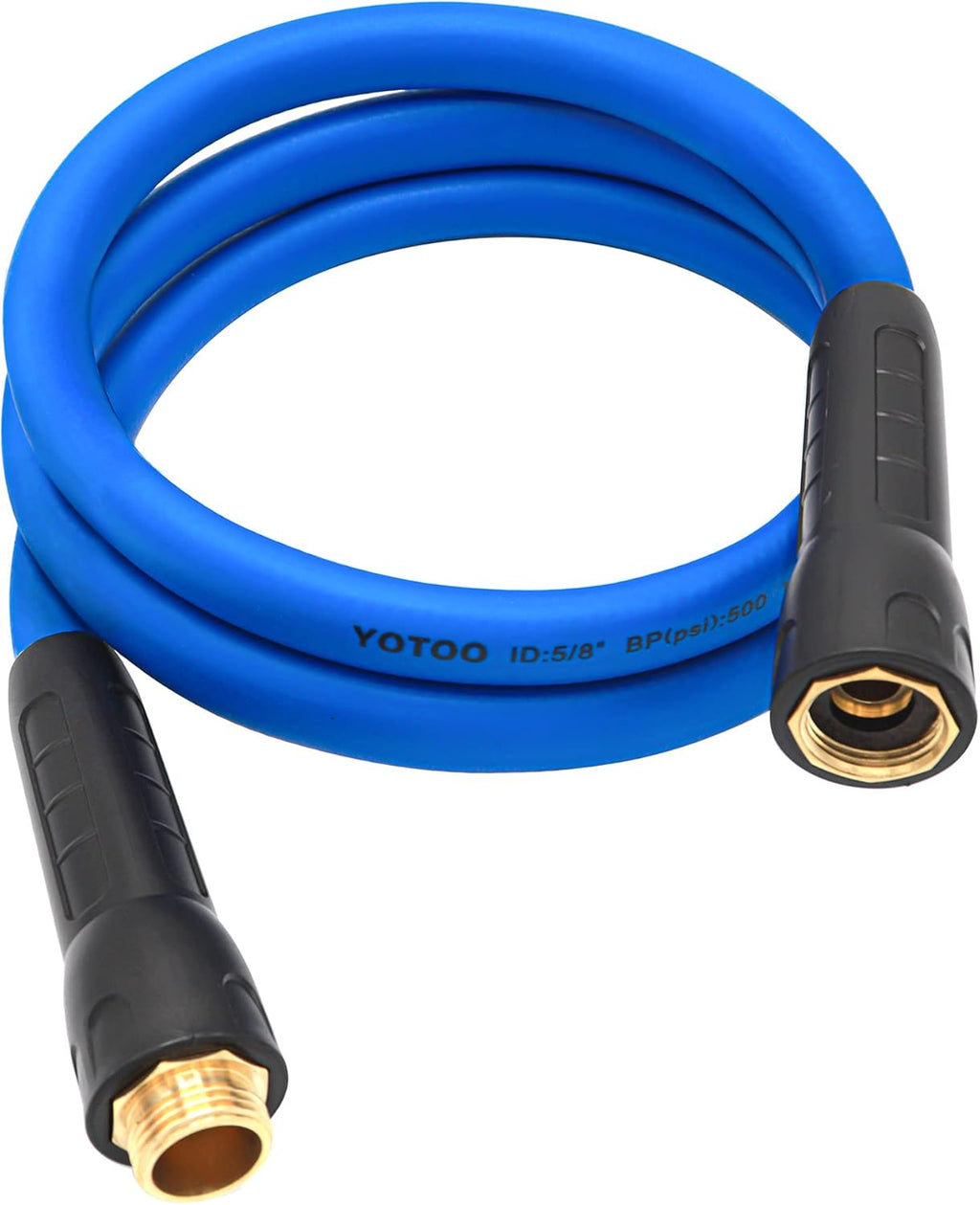 Heavy Duty Hybrid Garden Water Hose 5/8-Inch by 75-Feet, Blue, Pack of 2 E412951