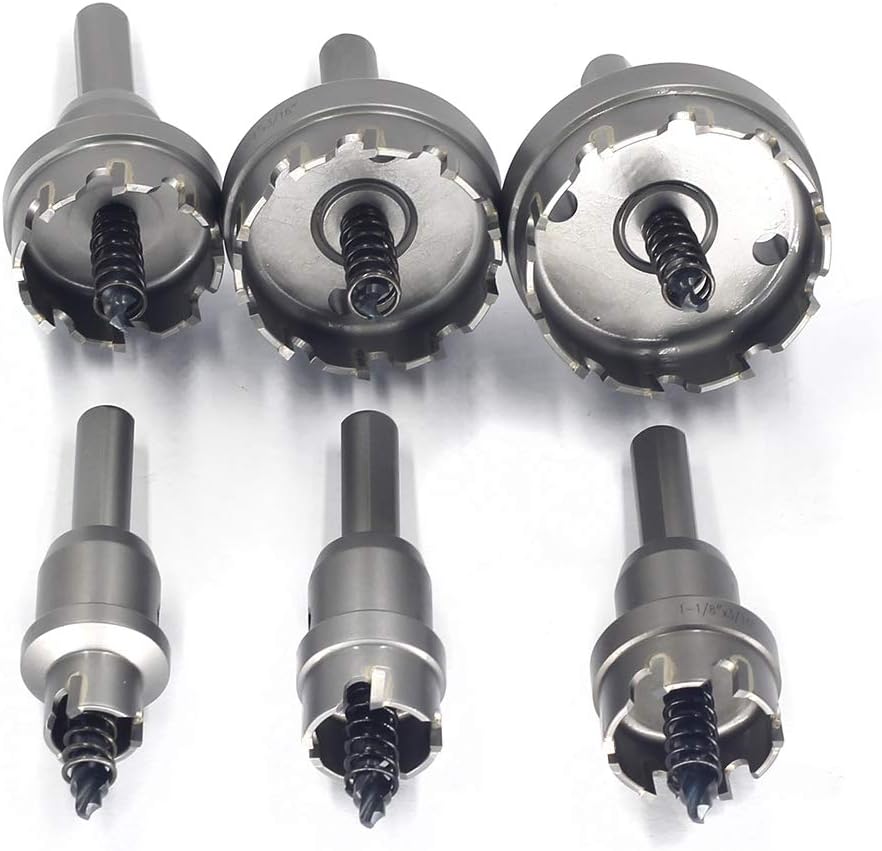6pcs TCT Hole Saw Set with 3/8 Inch Shank K121986