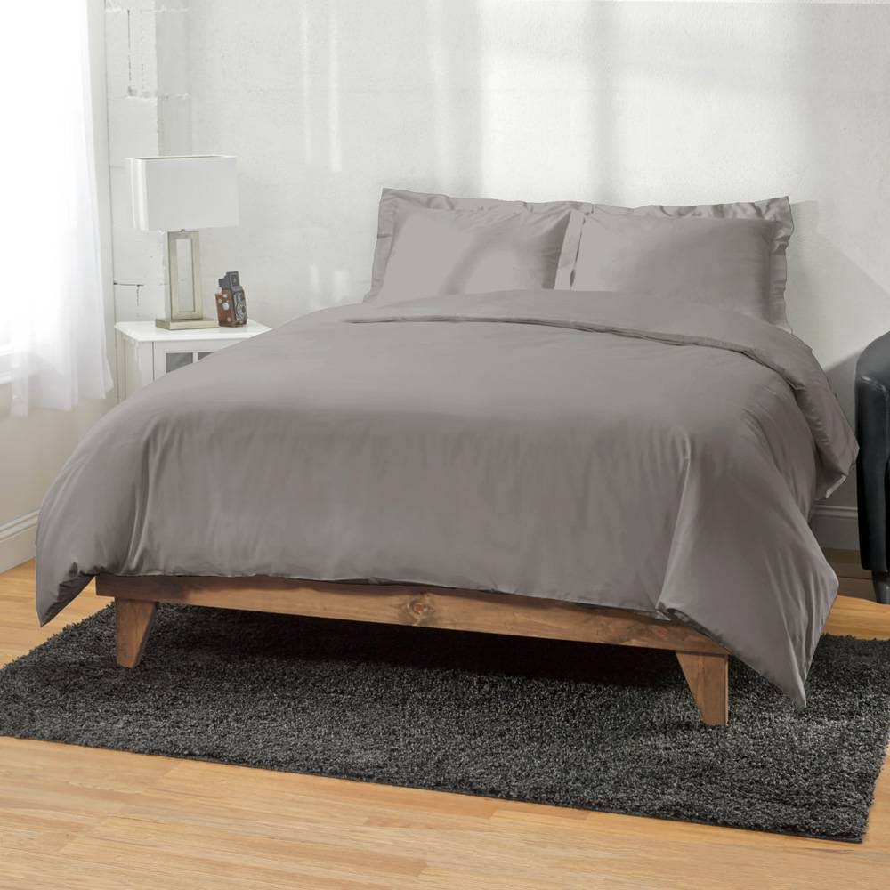 King White Bamboo Duvet Cover T96982
