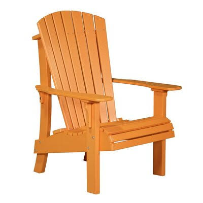 Orange Plastic Adirondack Chair F173629