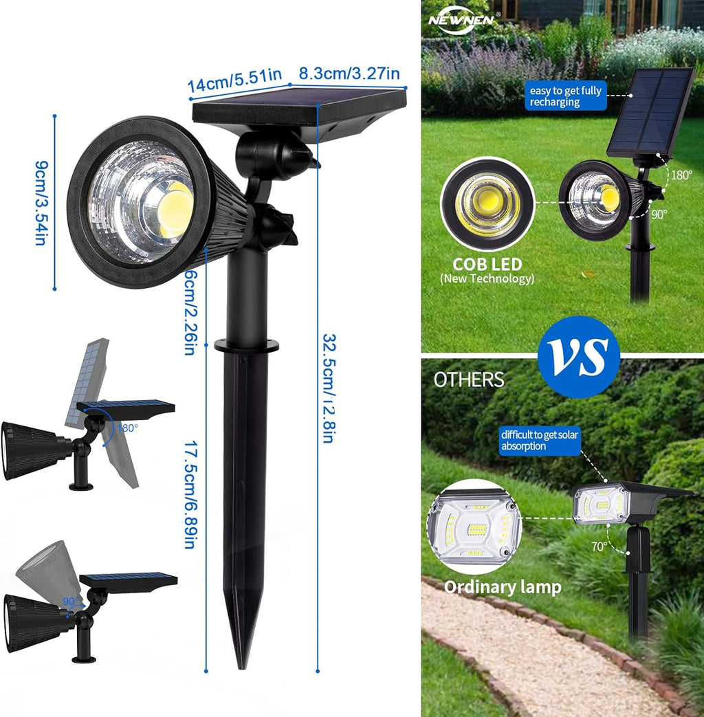 4 Pack Adjustable Solar Spot Lights K4391