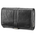 Black Leather Wash Bag D165387
