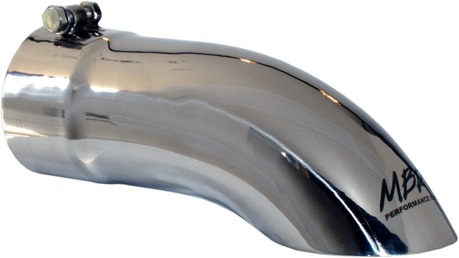 4" O.D. 12" Length T304 Stainless Steel Turn Down Exhaust Tip Pack of 2 G472