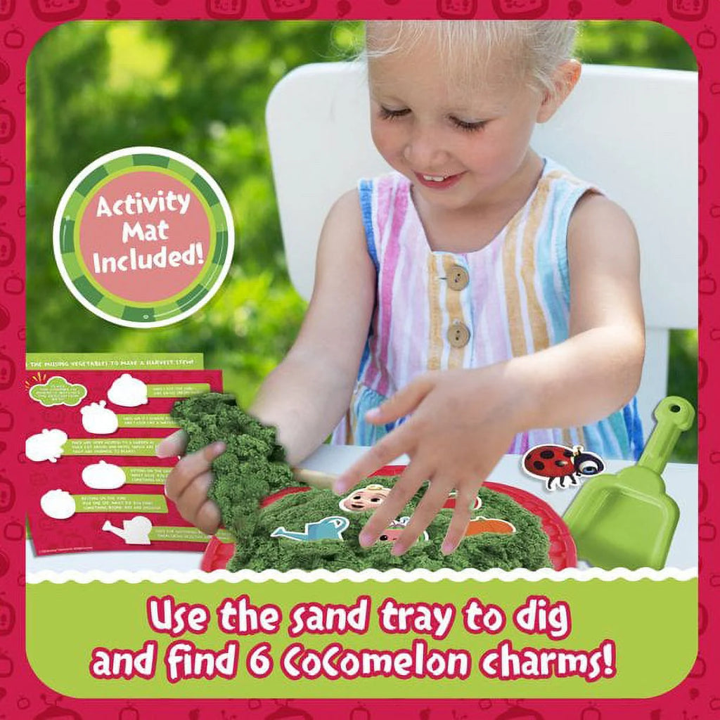 9 Piece Sand Activity Set with Reusable Tray, Shovel and Charms I291916