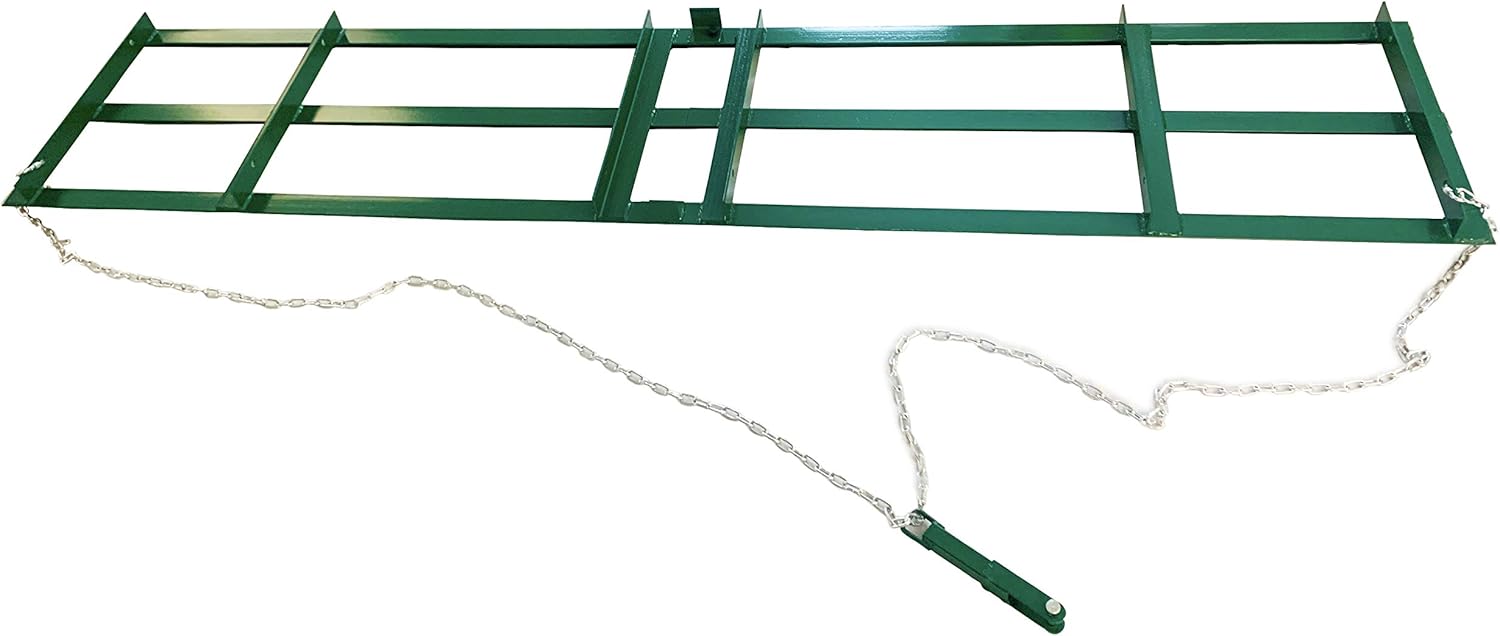 8 Ft Drag Harrow Driveway Grader for ATV, UTV - Tractor Rake - Tow Behind J5070