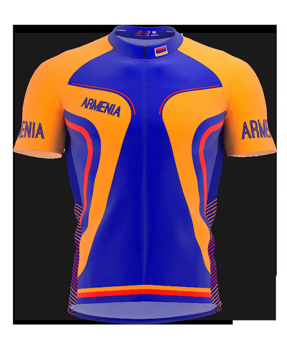 Armenia Full Zipper Bike Short Sleeve Cycling Jersey for Women - Size XS O8824