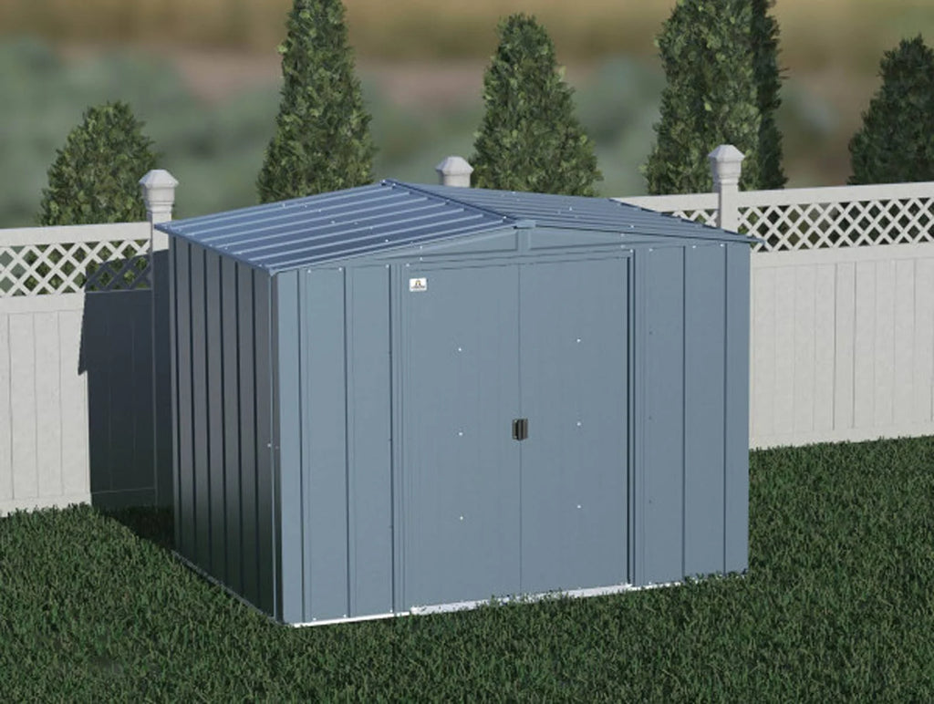 Blue Grey Steel Storage Shed R1945