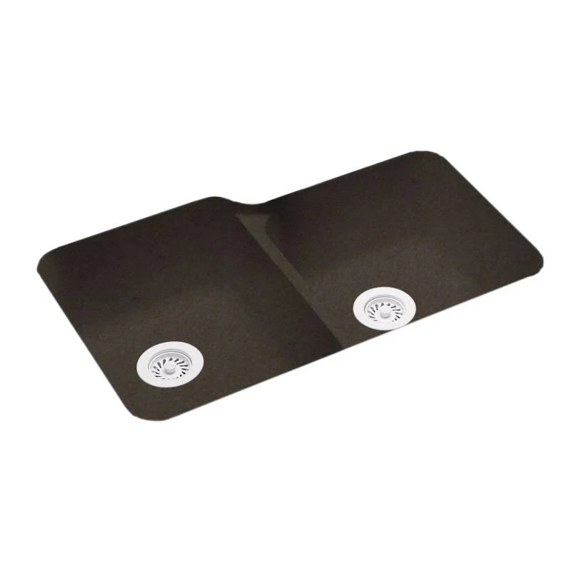 Solid Surface 33x22 Double Basin Undermount Kitchen Sink Z7329
