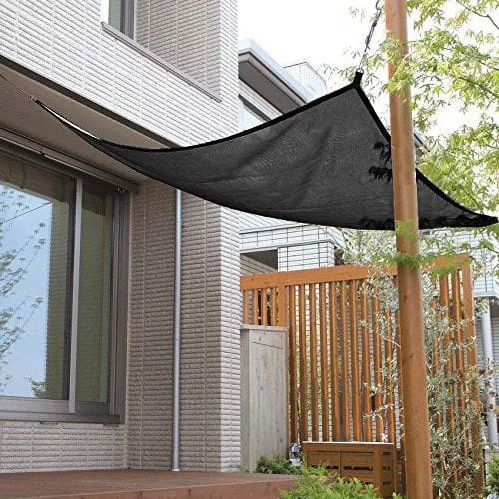 Black 10x16ft Sunblock Shade Panel for Window/RV Awning L841723