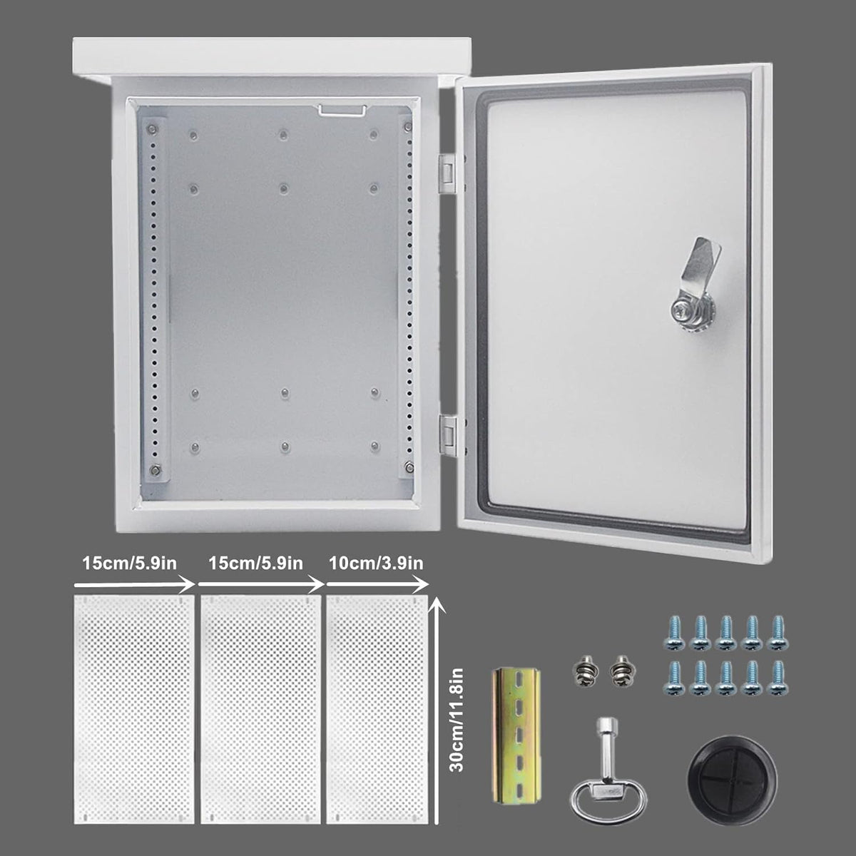Outdoor Stainless Steel Junction Box IP55 with Mounting Plate T441