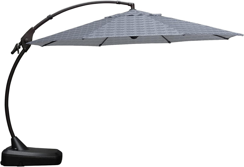 Brick Red 11 FT Aluminum Cantilever Umbrella with Base L99539