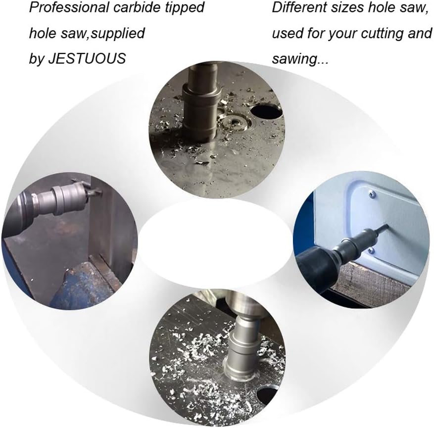 6pcs TCT Hole Saw Set with 3/8 Inch Shank K121986