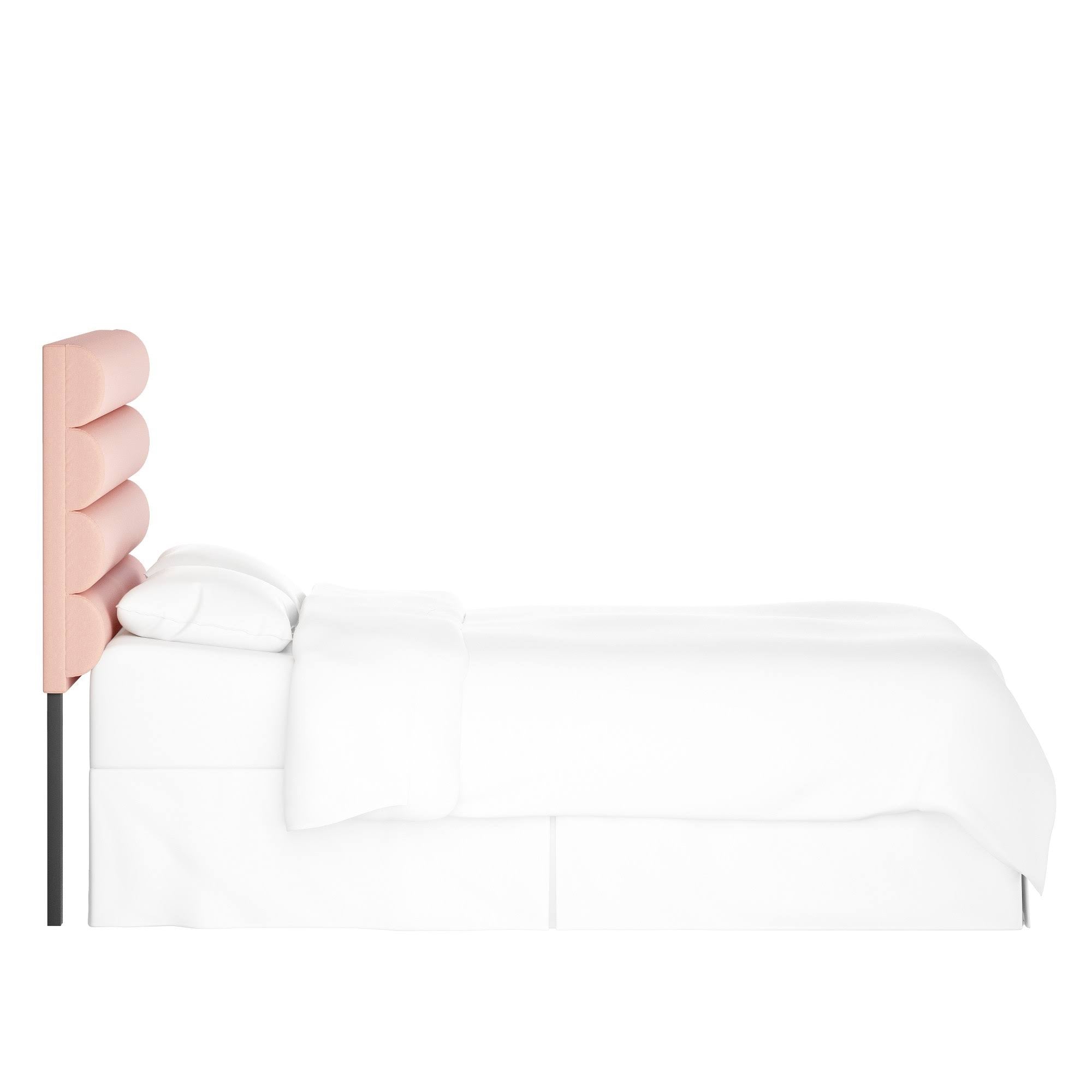 Twin Velvet Blush Headboard L663