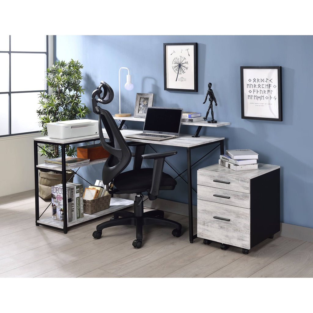 Antique White u0026 Black Writing Desk T56670