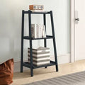 Graphite Solid Wood Ladder Bookcase K3666