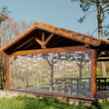 Brown Clear Awning Canopy Tarpaulin K199