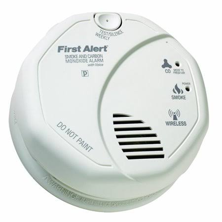 Wireless Interconnect Smoke and Carbon Monoxide Combo Alarm with Voice S876106