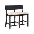 Dark Charcoal Counter Height Dining Bench I1546