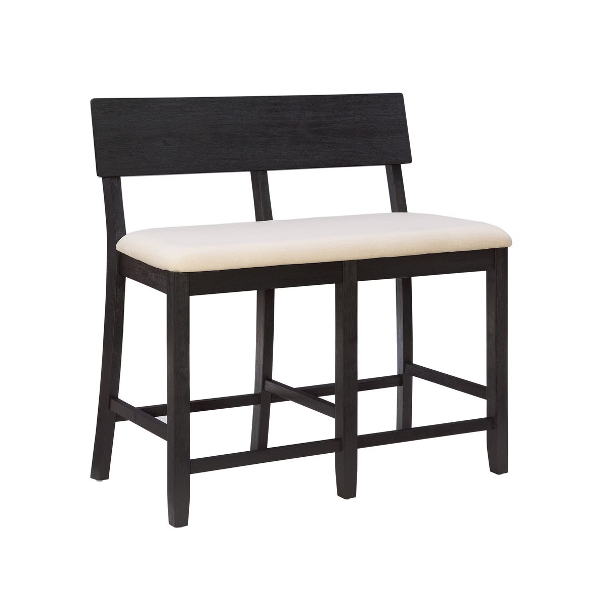 Dark Charcoal Counter Height Dining Bench I1546