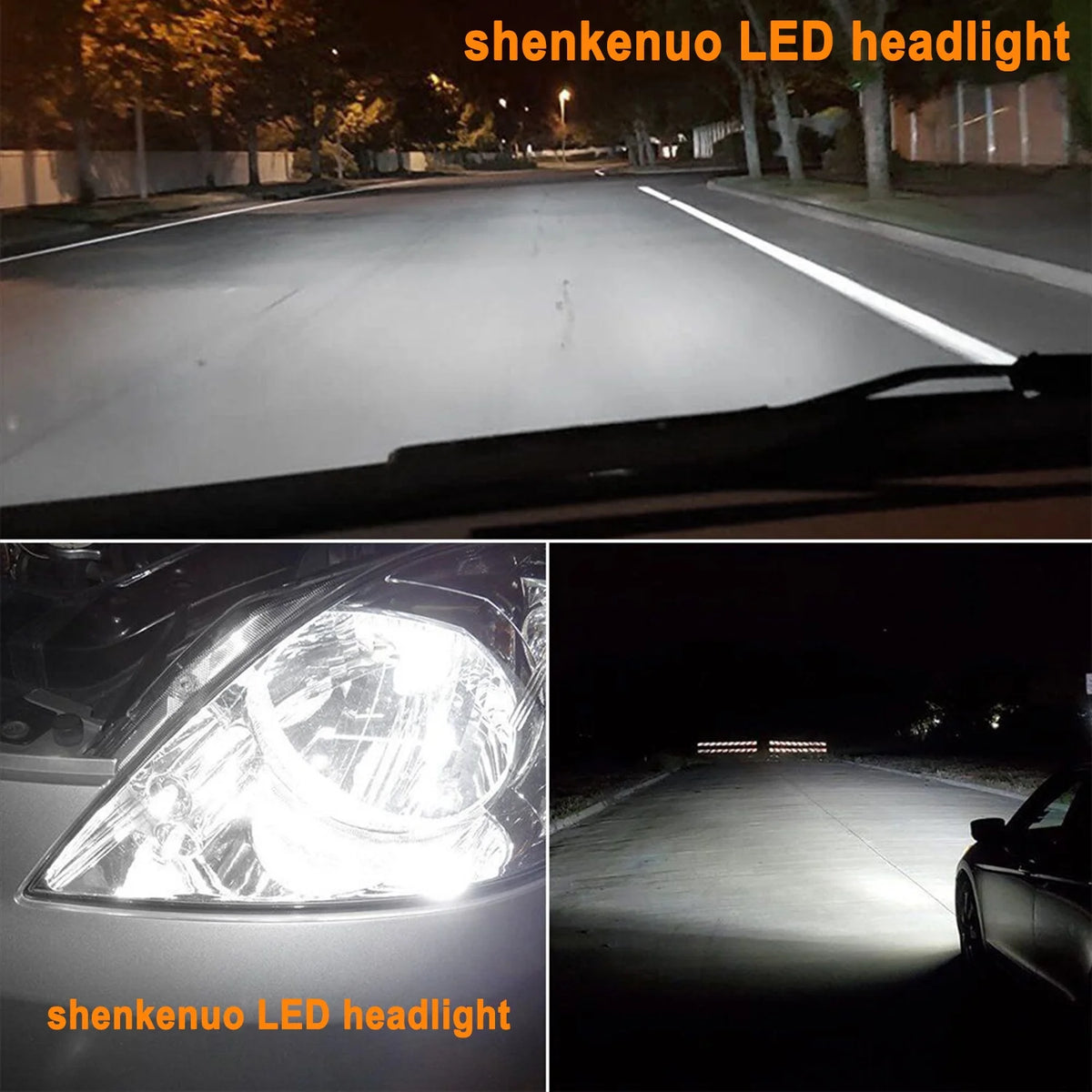 H9 H11 LED Headlight Bulbs Kit 4pcs L70890