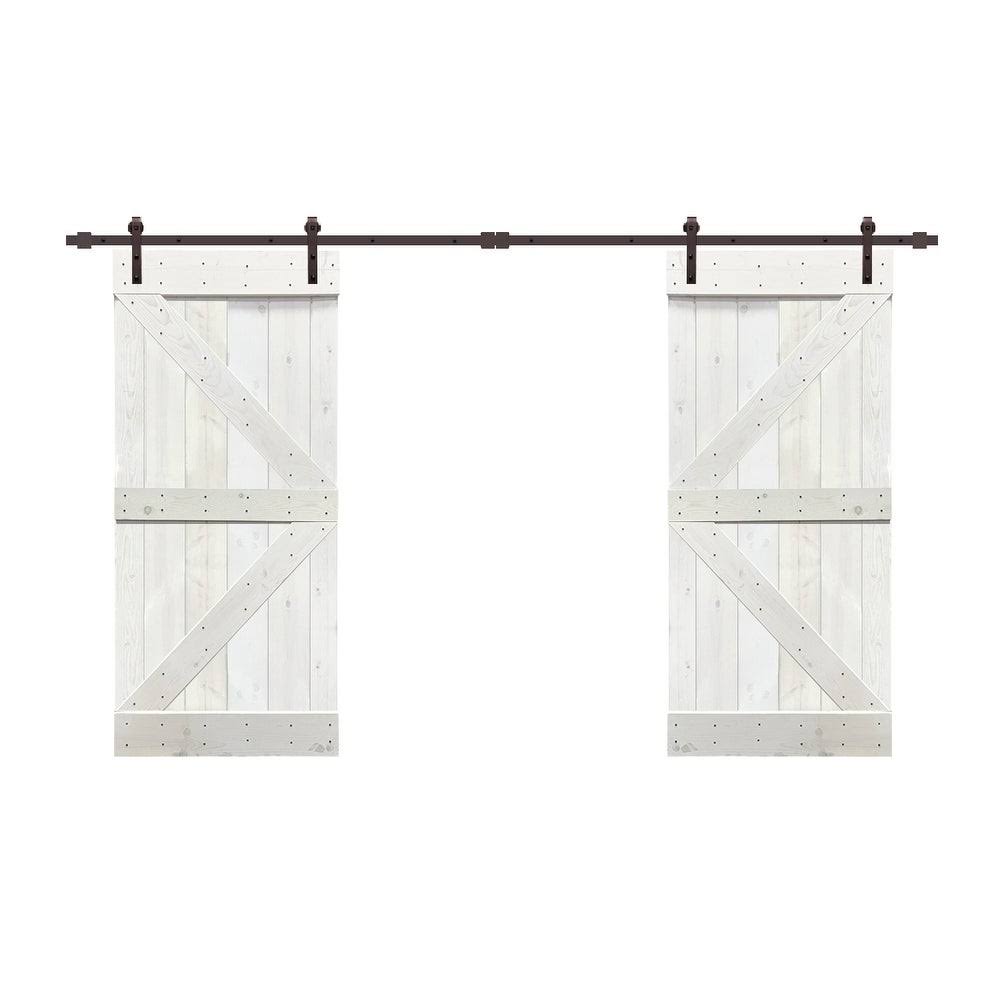 Jungle Green 84 x 84 Barn Door with Hardware Kit W622