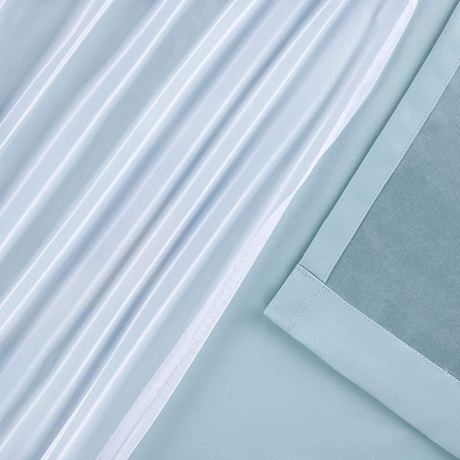 Blue Grommet Curtains 52"x84" L55760
