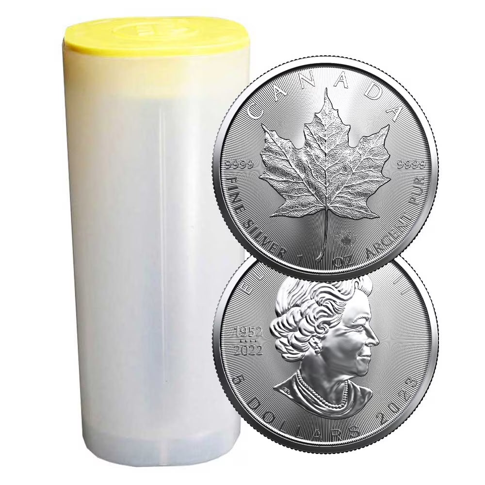 25 - 2023 $5 Silver Canadian Maple Leaf 1 oz BU M72604