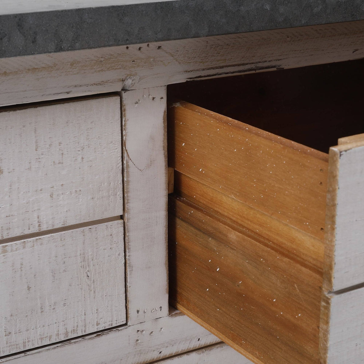 White Wood Console Cabinet I99559