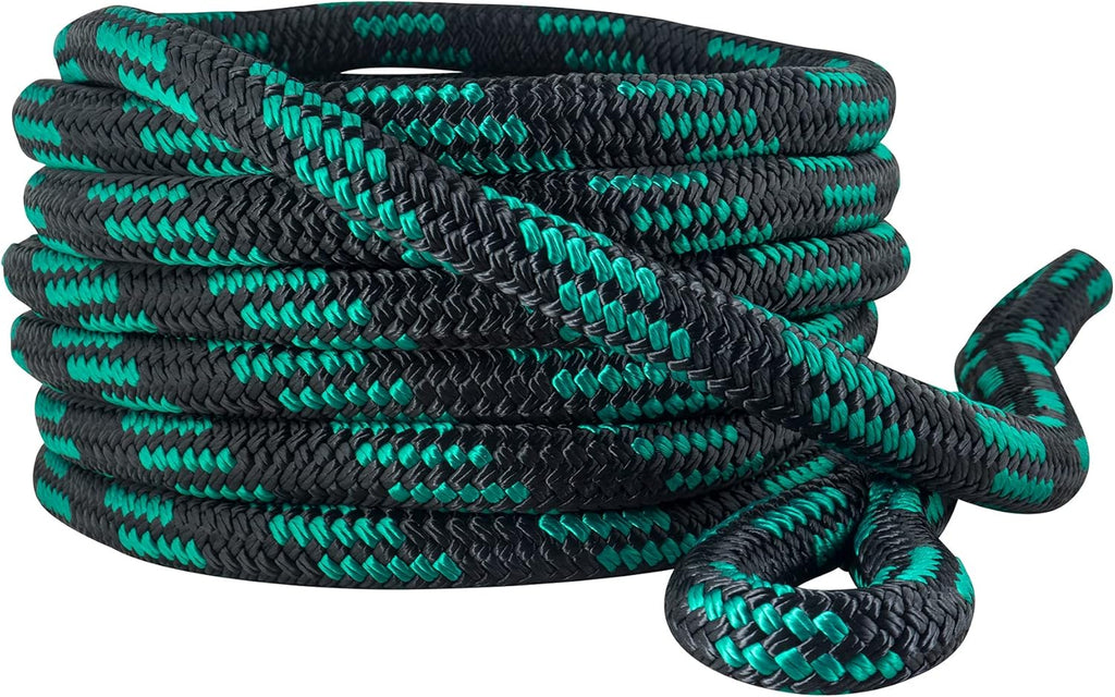 Heavy Duty Kinetic Recovery Tow Rope 33,200 Lbs 1 x 30’ Black and Green A66665