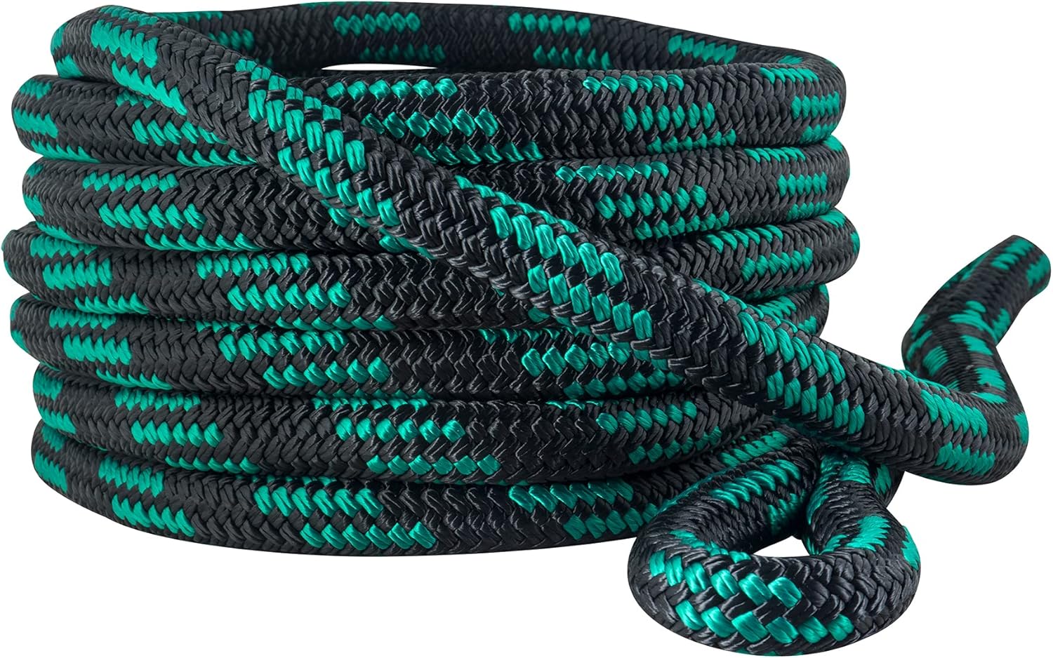 Heavy Duty Kinetic Recovery Tow Rope 33,200 Lbs 1 x 30’ Black and Green A66665