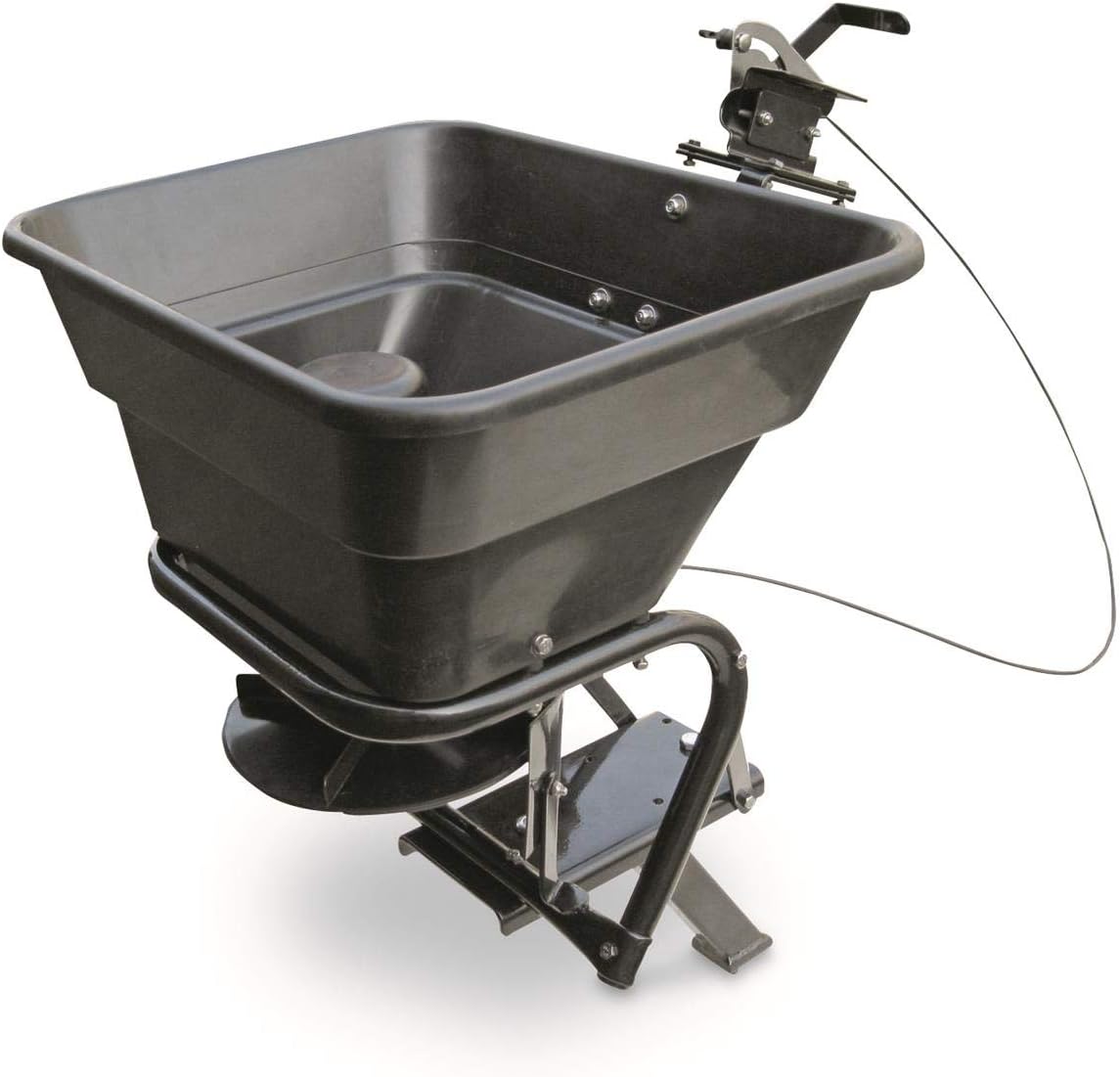 Black ATV Broadcast Spreader R196