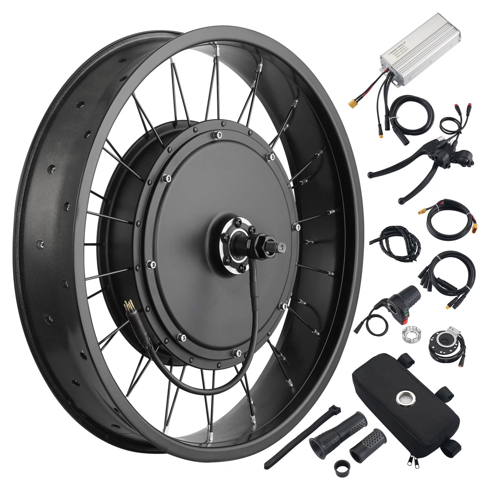 48V 1000W 20" Front Wheel E-Bike Conversion Kit R642