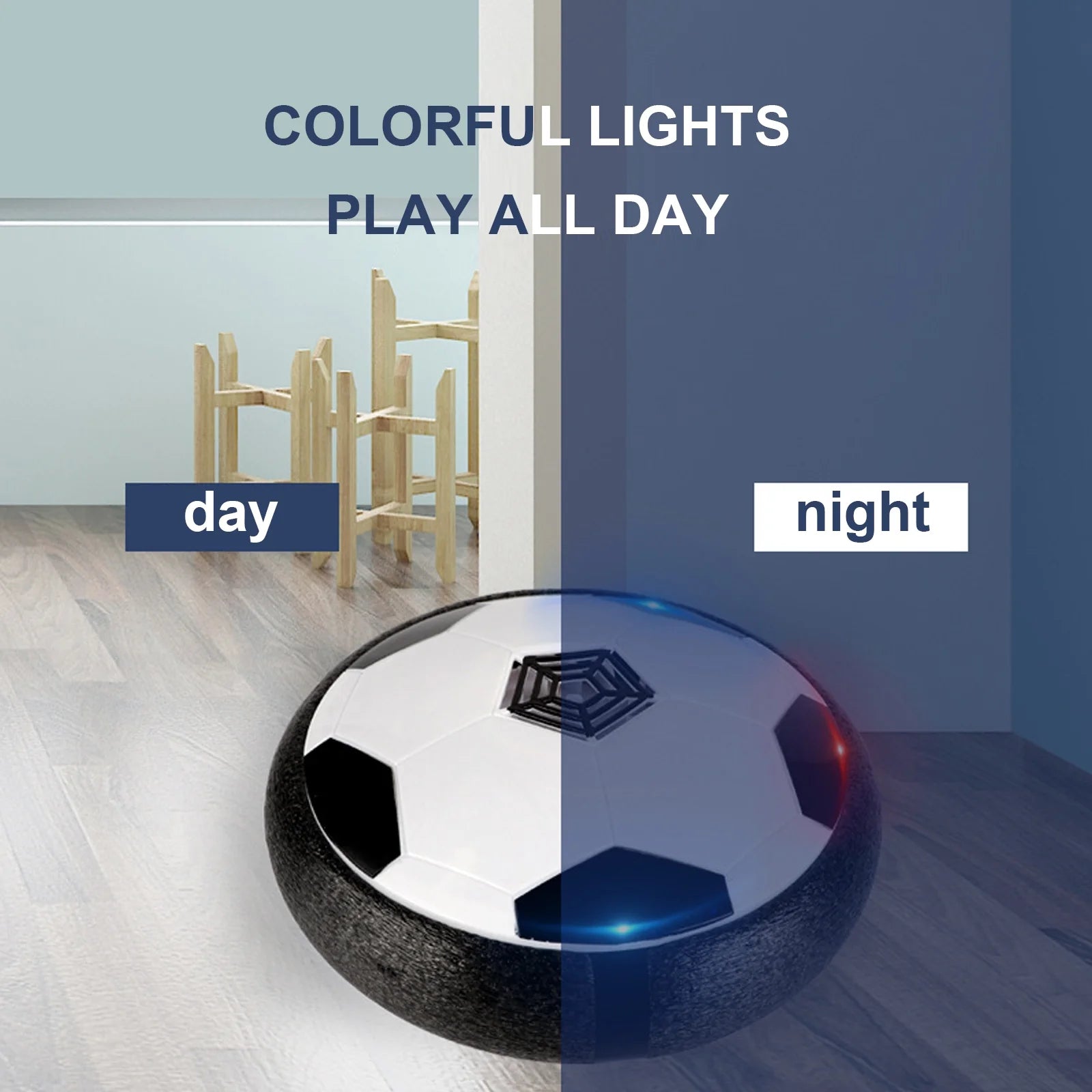 Hover Soccer Ball Air Floating Toy with Music LED Lights N687
