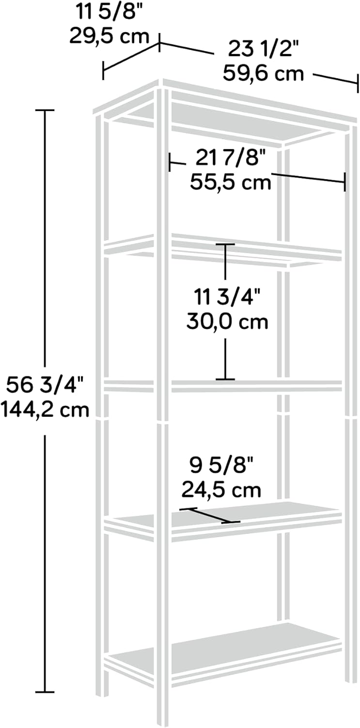 Tall Bookcase, Sindoori Mango Finish K505