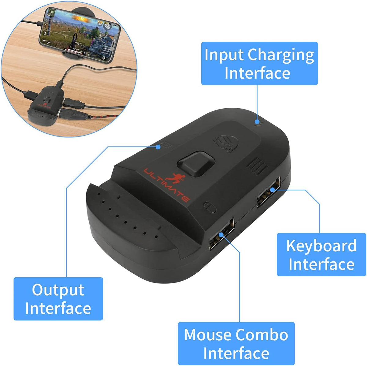 Wired Mechanical RGB LED Backlit Gaming Keyboard and Mouse Combo C83439