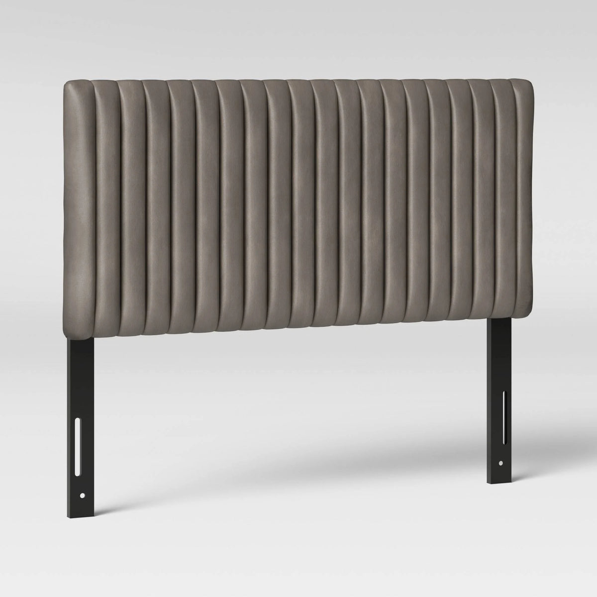 California King Velvet Channel Headboard T19431