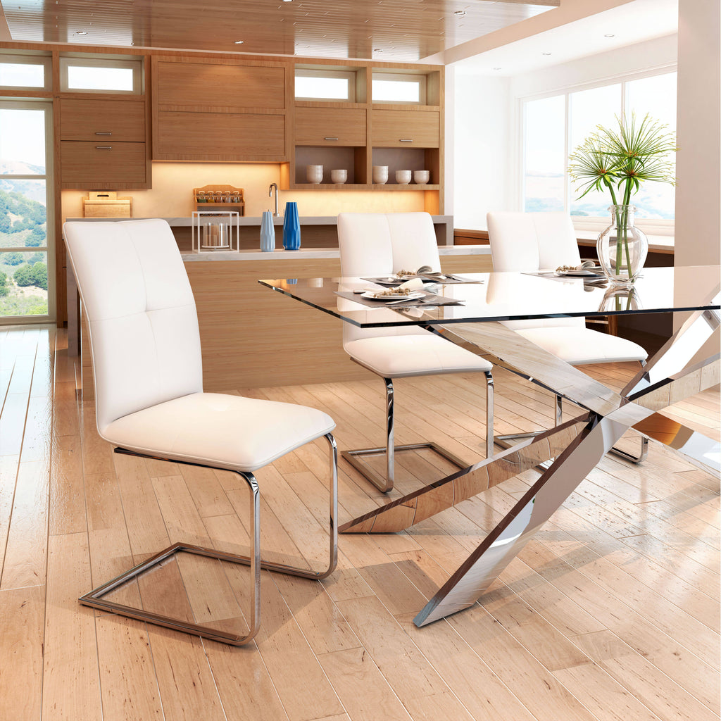 White Dining Chair Set of 2 U4708