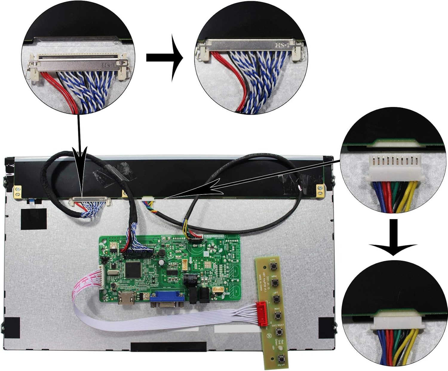 13.3 Inch 1920X1080 LCD Screen with LCD Controller Board O758