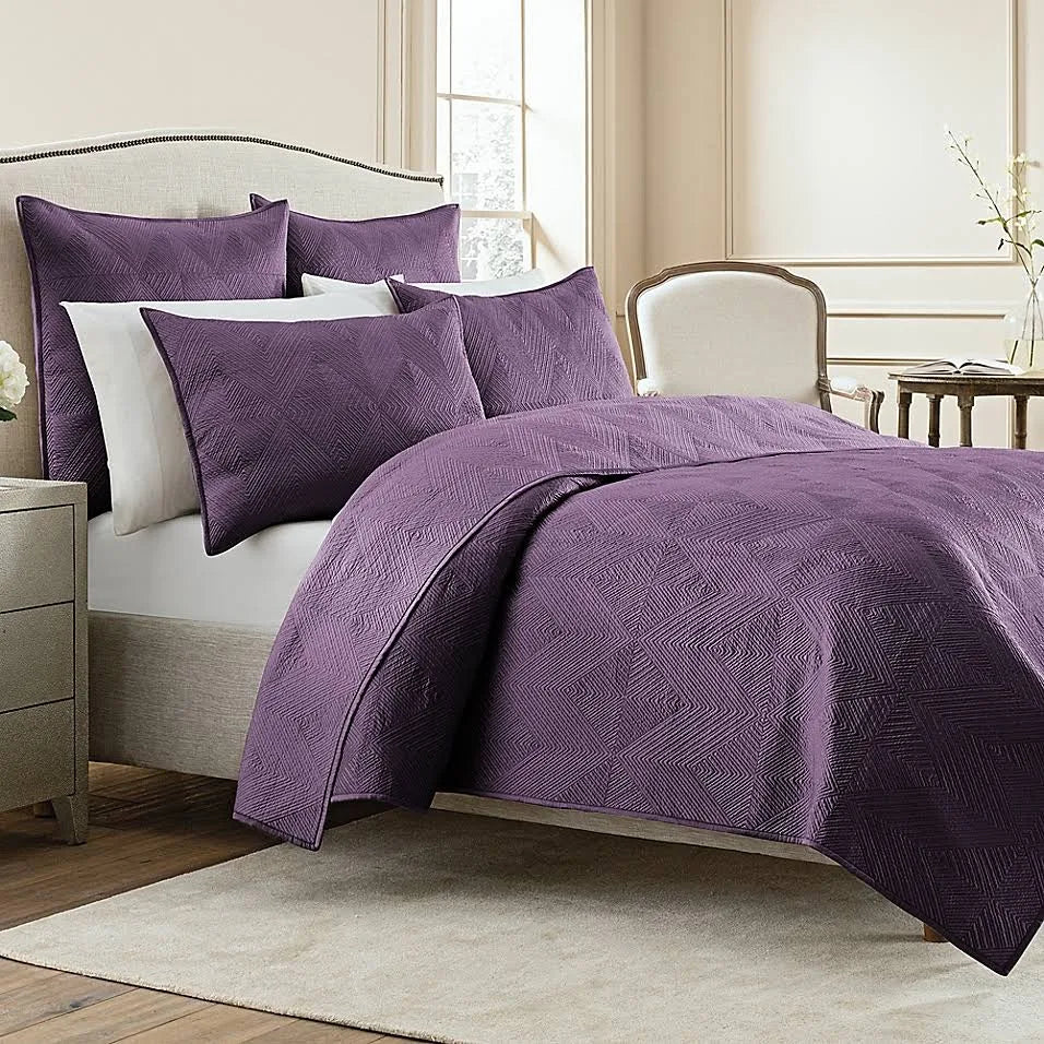 Twin Purple Coverlet F578996