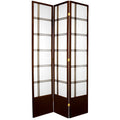 Walnut Three Panel Shoji Screen L44915