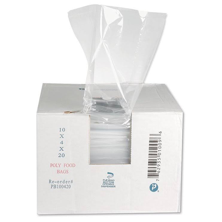 Clear 18-Quart Poly Bag, 1000/Carton B7181