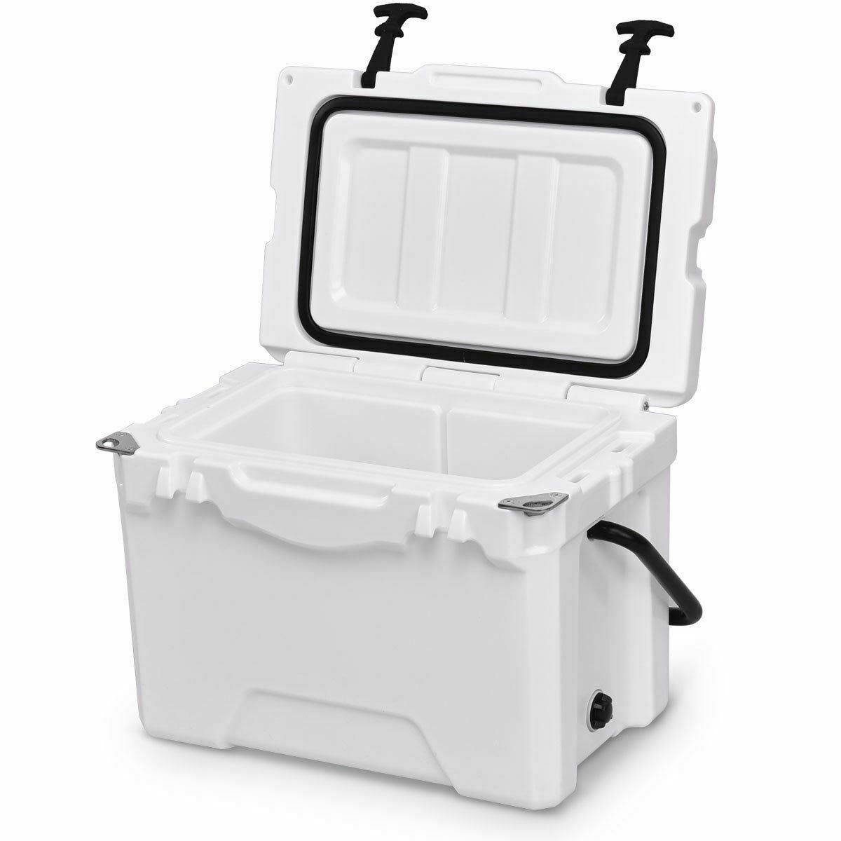 20QT Lockable Fishing Camping Cooler Ice Chest D881579
